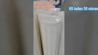 জল চিকিত্সার জন্য 60 ইঞ্চি 50 মাইক্রন উচ্চ প্রবাহ ফিল্টার কার্টিজ