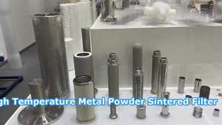 উচ্চ তাপমাত্রা মেটাল পাউডার Sintered ফিল্টার কার্তুজ