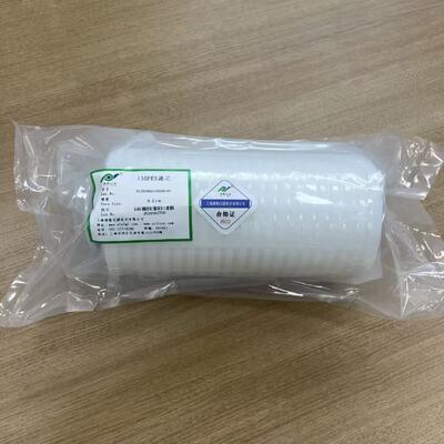 উচ্চ প্রবাহ 200L/মিনিট এবং 2m2 ফিল্টারিং এলাকা সঙ্গে 130mm বাইরের ব্যাসার্ধ pleated ফিল্টার কার্টিজ