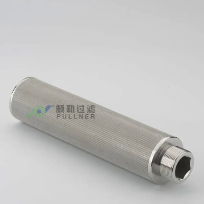 উচ্চ প্রবাহ অ্যাপ্লিকেশনগুলির জন্য উচ্চ তাপমাত্রা এবং জারা প্রতিরোধের সাথে 10 ইঞ্চি 316L স্টেইনলেস স্টিল সিন্টারড জাল ফিল্টার কার্তুজ