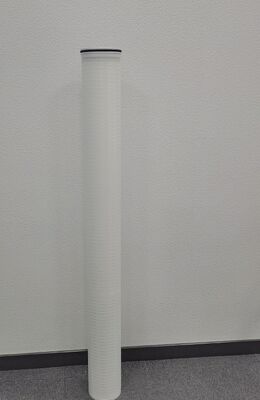 ৬০ ইঞ্চি হাই ফ্লো ফিল্টার কার্ট্রিজ পলিপ্রোপিলিন প্ল্যাটেড মিডিয়া সহ ০.১-১০০ ইউএম ওয়াটার ফিল্টারেশনের জন্য