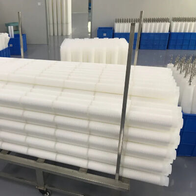 উচ্চ প্রবাহ পরিস্রাবণের জন্য পলিপ্রোপিলিন মিডিয়া সহ ৭০'' পাওয়ার প্ল্যান্ট কনডেনসেট ওয়াটার প্লীটেড ফিল্টার কার্টিজ