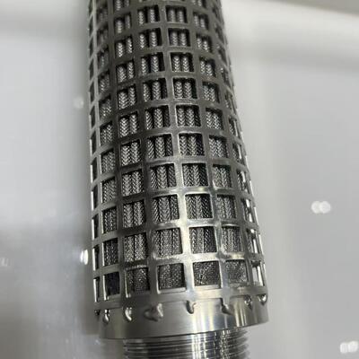 উচ্চ তাপমাত্রা প্রতিরোধের সঙ্গে স্টেইনলেস স্টীল ফাইবার ফিল্ট প্লাইটেড ফিল্টার কার্তুজ, গ্রেডেড ছিদ্র আকার, এবং বড় ফিল্টারিং এলাকা