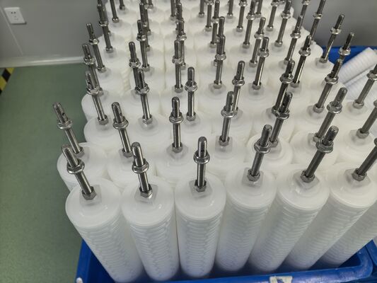 60 ইঞ্চি দৈর্ঘ্যের পলিপ্রোপিলিন (পিপি) উপাদান উচ্চ প্রবাহ PHFZ কনডেনসেট পলিশিং ফিল্টার কার্ট্রিজ