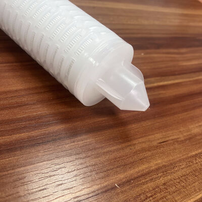 জল পরিস্রাবণের জন্য 0.45um পলিপ্রোপিলিন মিডিয়া সহ 30 ইঞ্চি পিপি প্ল্যাটেড হাই ফ্লো ফিল্টার কার্ট্রিজ