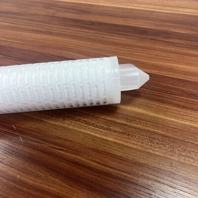 জল পরিস্রাবণের জন্য 0.45um পলিপ্রোপিলিন মিডিয়া সহ 30 ইঞ্চি পিপি প্ল্যাটেড হাই ফ্লো ফিল্টার কার্ট্রিজ