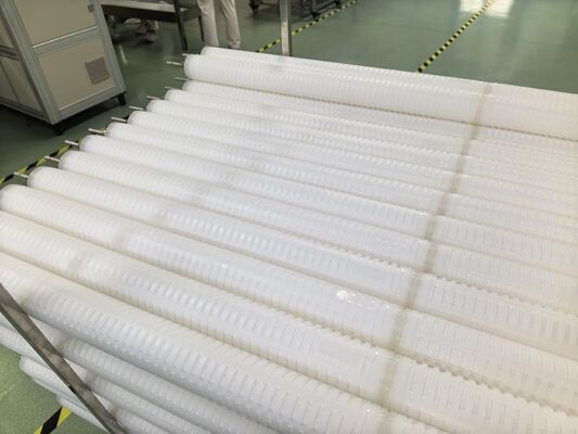 ৭০ ইঞ্চি দৈর্ঘ্য পলিপ্রোপিলিন (পিপি) উপাদান হাই ফ্লো পিএইচএফজে কনডেনসেট পলিশিং ফিল্টার কার্টিজ