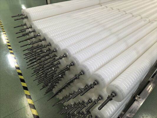 ৭০ ইঞ্চি দৈর্ঘ্য পলিপ্রোপিলিন (পিপি) উপাদান হাই ফ্লো পিএইচএফজে কনডেনসেট পলিশিং ফিল্টার কার্টিজ