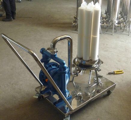 Mobile Dual-Stage Stainless Steel Filtration System for Liquid Filtration and Transfer